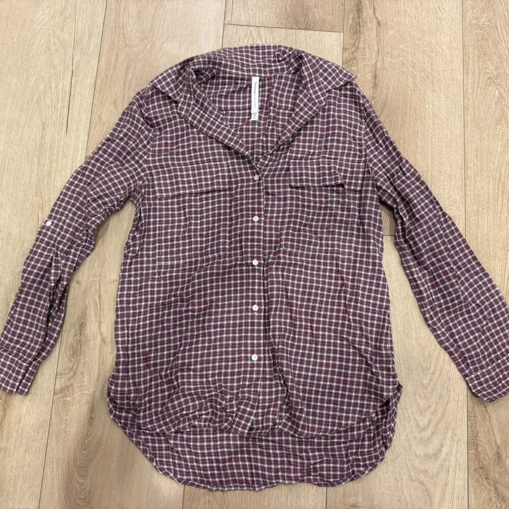 Aritzia The Group Babaton Plaid Shirt